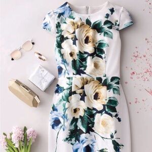 ❤️❤️❤️GORGEOUS BETSY JOHNSON Flower Zip Midi Dress ❤️❤️❤️